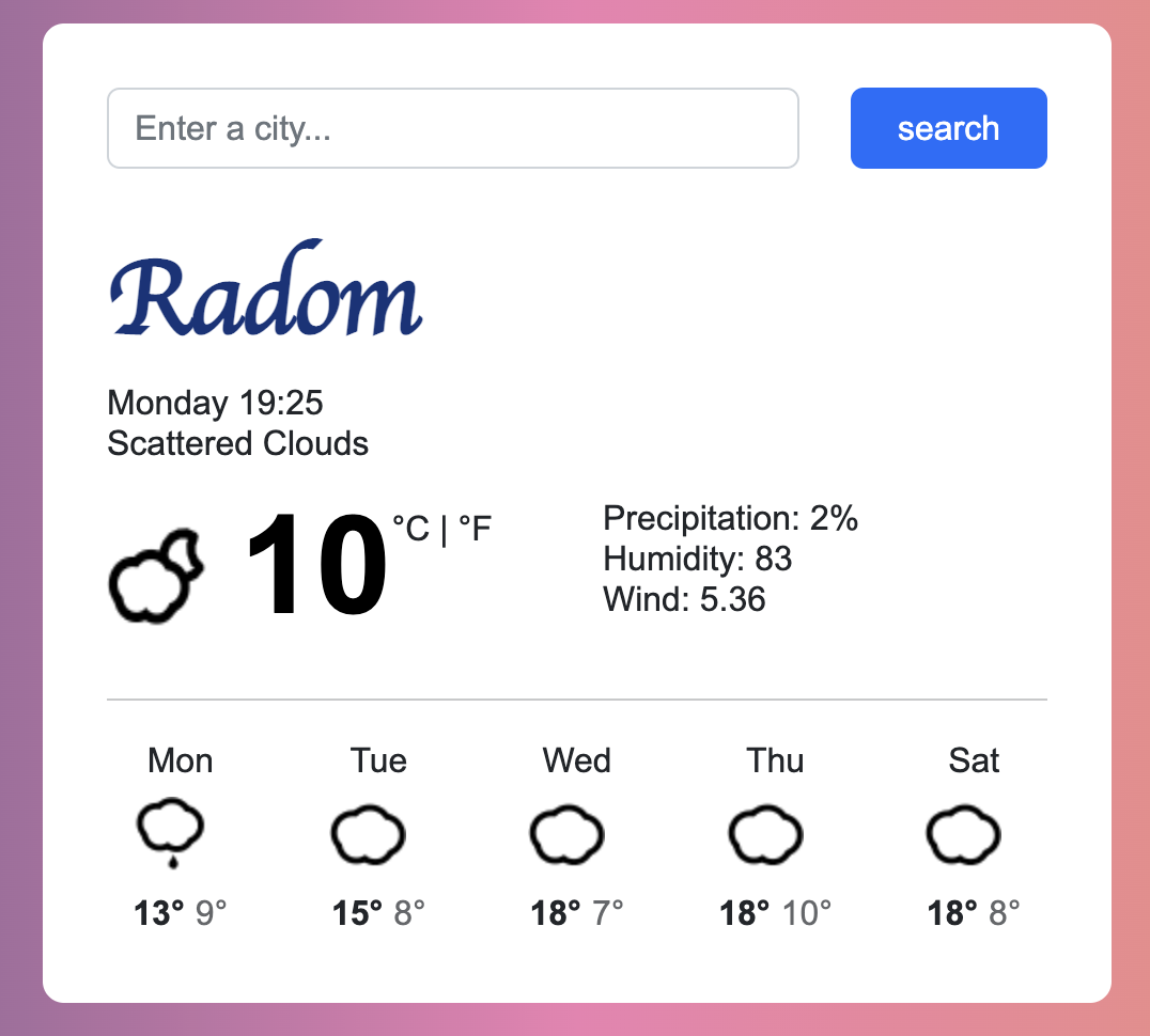 React Weather App